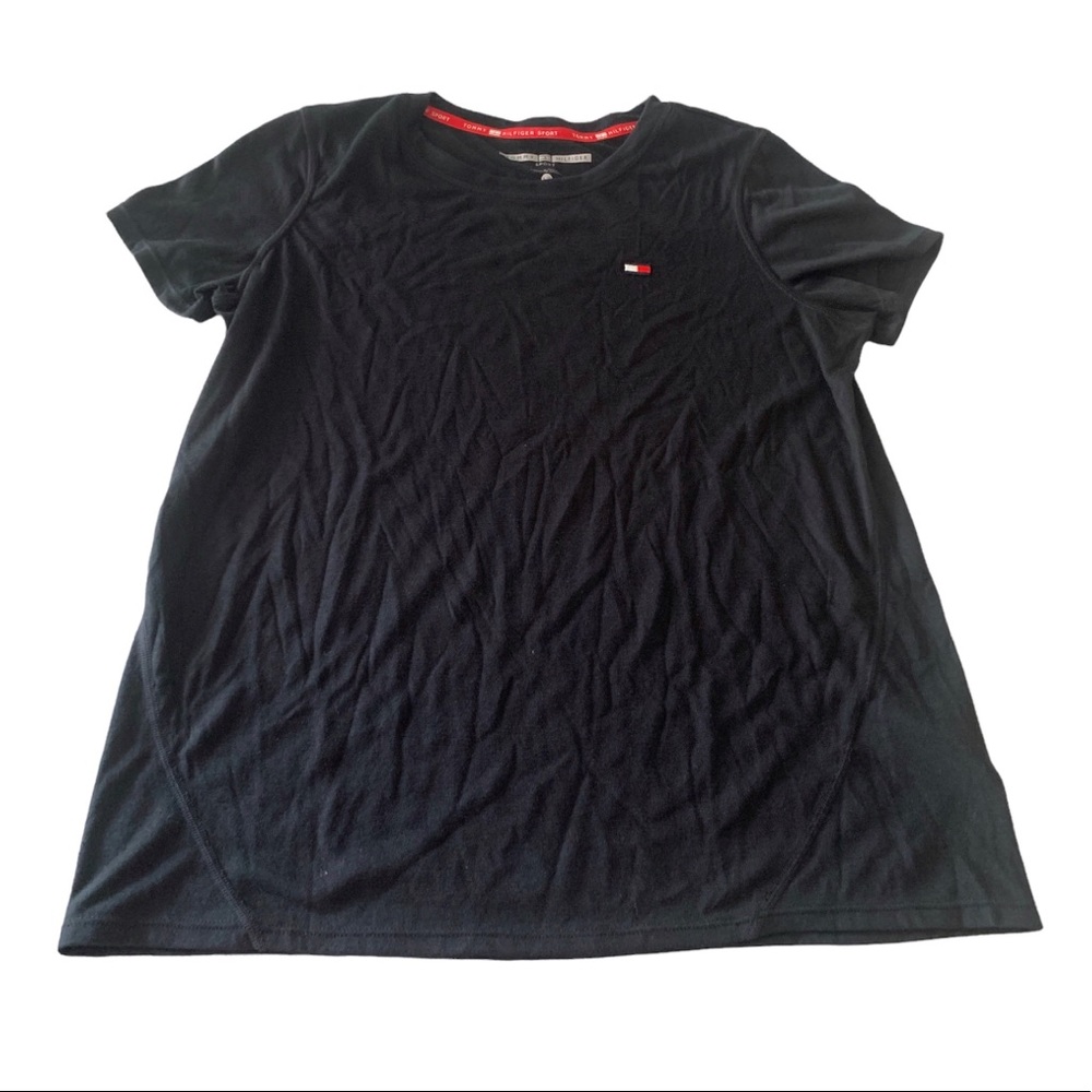 🆕 Tommy Hilfiger Sport Black Tee Shirt NWT